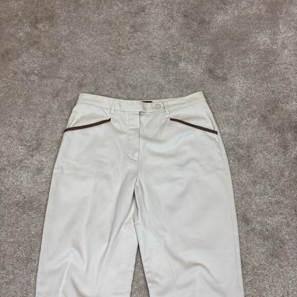 Loro Piana Ricky Ice Stretch Cotton Riding Pants Lambskin Women's 38 US 27 - Picture 2 of 13